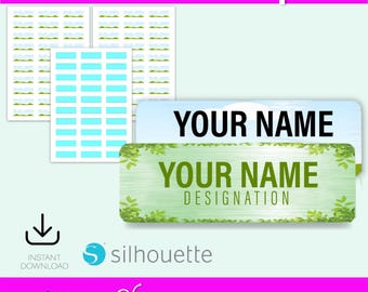 Name Label Template, Name Tag Template, School Labels Template, Name Label svg, School Supply Name Tag, Printable Name Tag Label, DIY Label