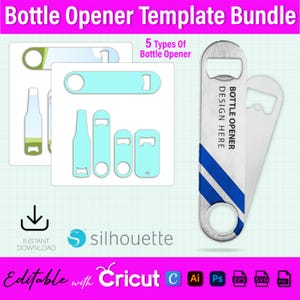 Bottle Opener Bundle, Bottle Opener Template Svg, Beer bottle Opener Template, Bottle Opener Template, Stainless Steel Bottle Opener Mockup