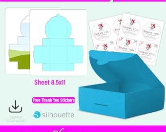 Gift Box Template, Gift Box SVG, Editable Gift Box, Box Template, Packaging Box SVG, Box Vector A4 For Cutting Machine,Printable Gift Box