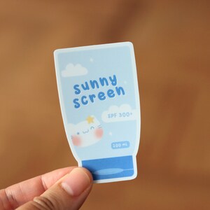 Leuke zonnebrandsticker | SPF 300+ | Zomerse vibes | Perfect cadeau voor stickerliefhebbers | Leuke briefpapier en sticker | Matvinyl