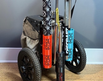 The Tube: Retriever, paraguas y soporte para silla personalizados, impresos en 3D, para carritos de disc golf ZUCA