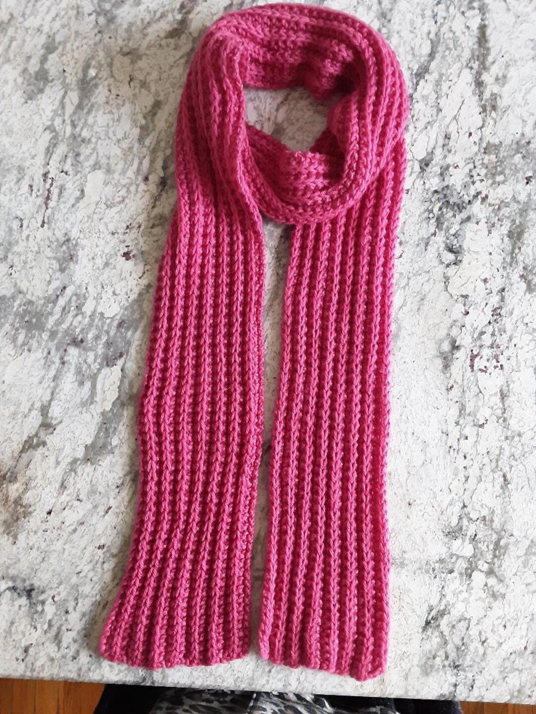 Pink Red Textured Extra Long Scarf - Etsy