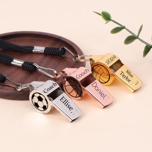 Custom Sport Gift for Coach,Personalized Engraved Whistle,Teacher Appreciation Gifts for Coach,Sports Whistle,Valentine&#39;s Gifts for Him