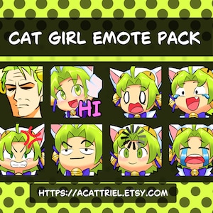 cat girl emote pack