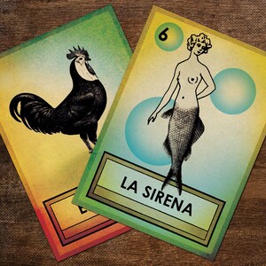 LOTERIA CARDS Part 1 Digital Collage Sheet 2,5x3,5in Printable Cards - no. 0054