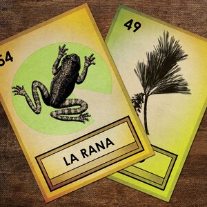 LOTERIA CARDS Part 7 Digitale Collage Sheet 2,5x3,5in Printable Cards - no. 0060