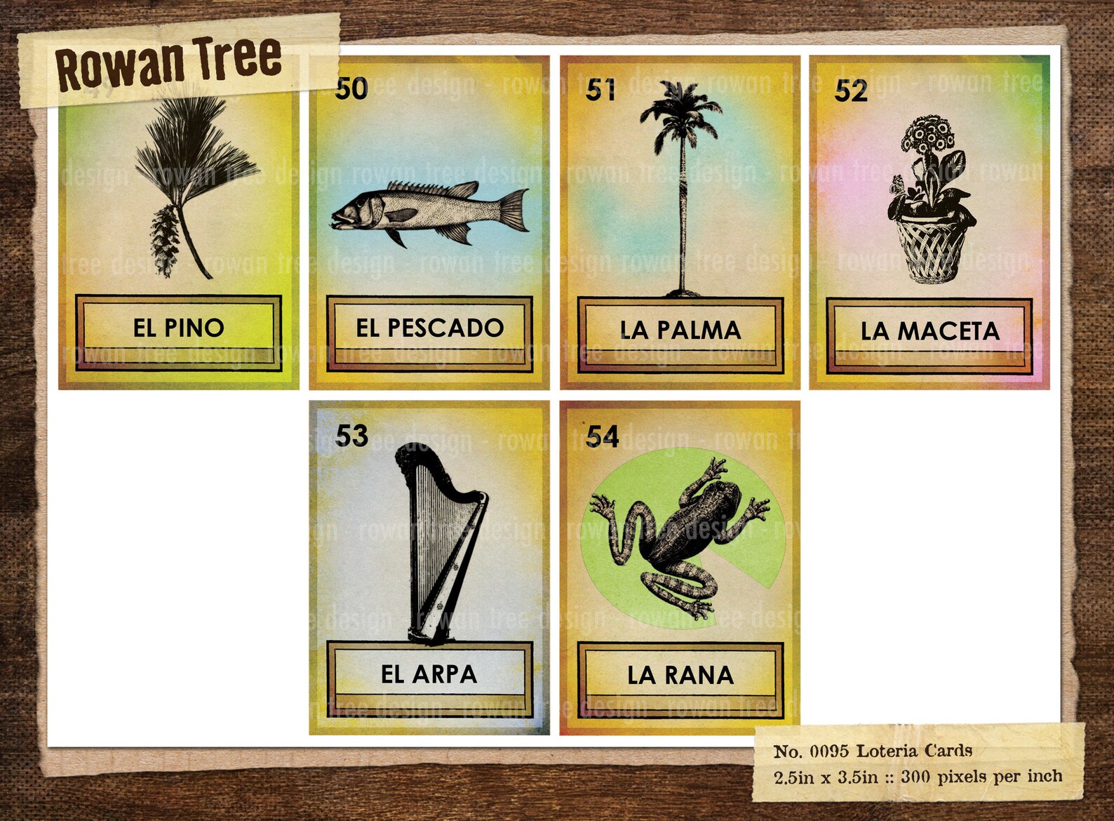 PRINTABLE LOTERIA CARDS Entire Set 54 Cards - Original Designs - No ...