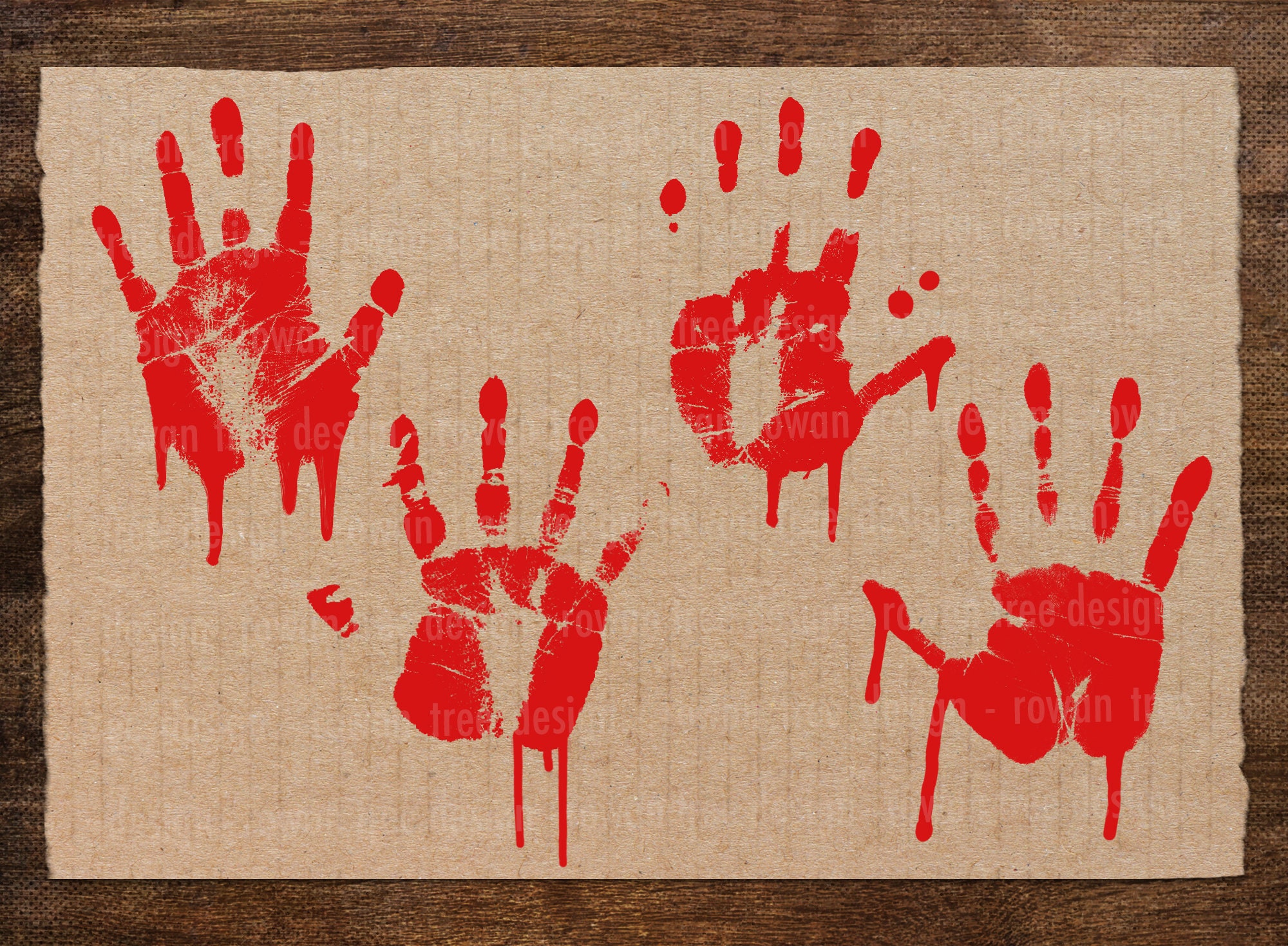 BLOODY HANDPRINTS Printable PNG Collage Sheet True Crime No. Etsy UK