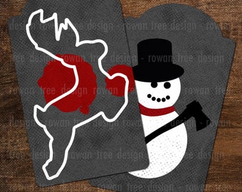 MURDERY CHRISTMAS Printable Gift Tags True Crime - no. 0219