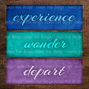 INSPIRATIONAL WORDS Digital Collage Sheet 3x1in - no. 0071