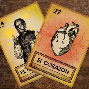 LOTERIA CARDS Part 4 Digitale Collage Sheet 2,5x3,5in Printable Cards - no. 0057