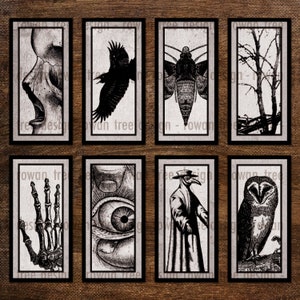 MEMENTO MORI Digitaal collagevel 1x2in - nee. 0205