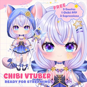 Anpassad Chibi Vtuber-modell | Live2D-design och riggning