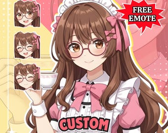 Custom PNGTuber Model Anime Style | Personalized Streaming Avatar for Twitch & YouTube | VTuber Commission
