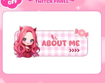Custom Chibi Twitch Panels | Personalized Anime Stream Design - Etsy