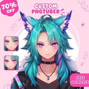 Custom PNGTuber Avatar | PNGTuber Model Commission | Twitch YouTube Stream Avatar | Cute PNGTuber Art | Chibi PNGtuber