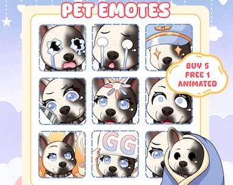 Custom Pet Emotes | Chibi PNG for Twitch, Kick, Discord