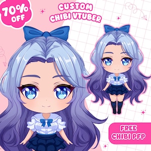 Benutzerdefinierte Chibi Vtuber | Benutzerdefinierte Vtuber, benutzerdefinierte Chibi, Chibi Vtuber, Live2D-Modell, Live2D-Commission, benutzerdefiniertes Vtuber-Modell für kommerzielle Nutzung