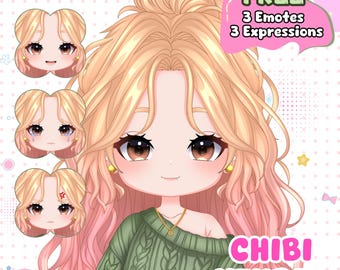 VTuber chibi personalizada / Modelo y rigging Live2D / Avatar de anime totalmente animado