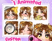 Custom Twitch Emotes | Animated Stream Emotes | Anime Emote Commission for Streamers