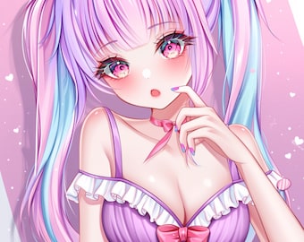 Custom Anime PFP | Kawaii VTuber Avatar Commission