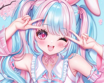 Custom Anime PFP | Kawaii VTuber Avatar Commission