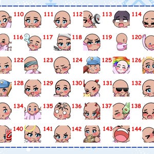 Custom Twitch Emotes | Animated Stream Emotes | Anime Emote Commission for Streamers image 5