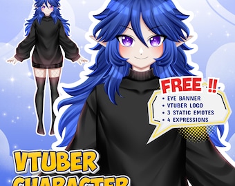 Custom Live2D VTuber Model for Streaming – Anime Avatar Commission