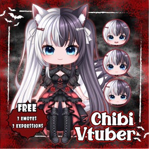 Custom Chibi VTuber Model Commission | Anime VTuber Avatar for Streaming