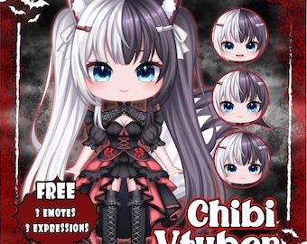 Custom Chibi VTuber Model Commission | Anime VTuber Avatar for Streaming