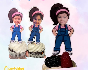 Ms. Rachel Custom Cupcake Toppers: Birthday Party Decor