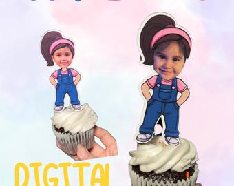 Ms. Rachel Cupcake Toppers: Personalized Birthday Party (Digital File)