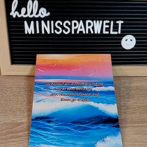 Motivationskarte Wellen des Lebens Trennblatt A6 Binder Finanzen Sparen