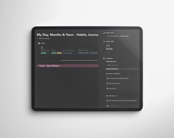 My Day: sjabloon voor dagelijkse notities, tracking, journaling | Gewoonten volgen, slaap volgen, stemming bijhouden, sjabloon voor planners