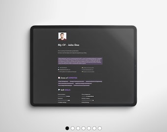 Job Hunter & CV/CV-sjabloonbundel | Vind je droombaan met Job Tracker- en CV Notion-sjablonen