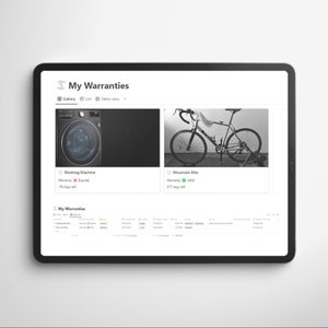 シンプルな保証追跡 Notion テンプレート | 保証を追跡して整理しましょう