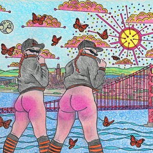 Spanking Kunstdruck : "Bay Love"