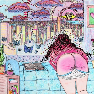 Spanking Kunstdruck : New York Dreams