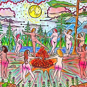 Spanking Kunstdruck: Blasphemie