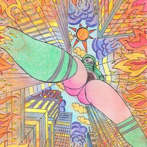 Spanking Kunstdruck: "Bratzilla"