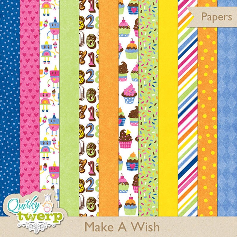 Make A Wish Digital Scrapbook Kit Etsy