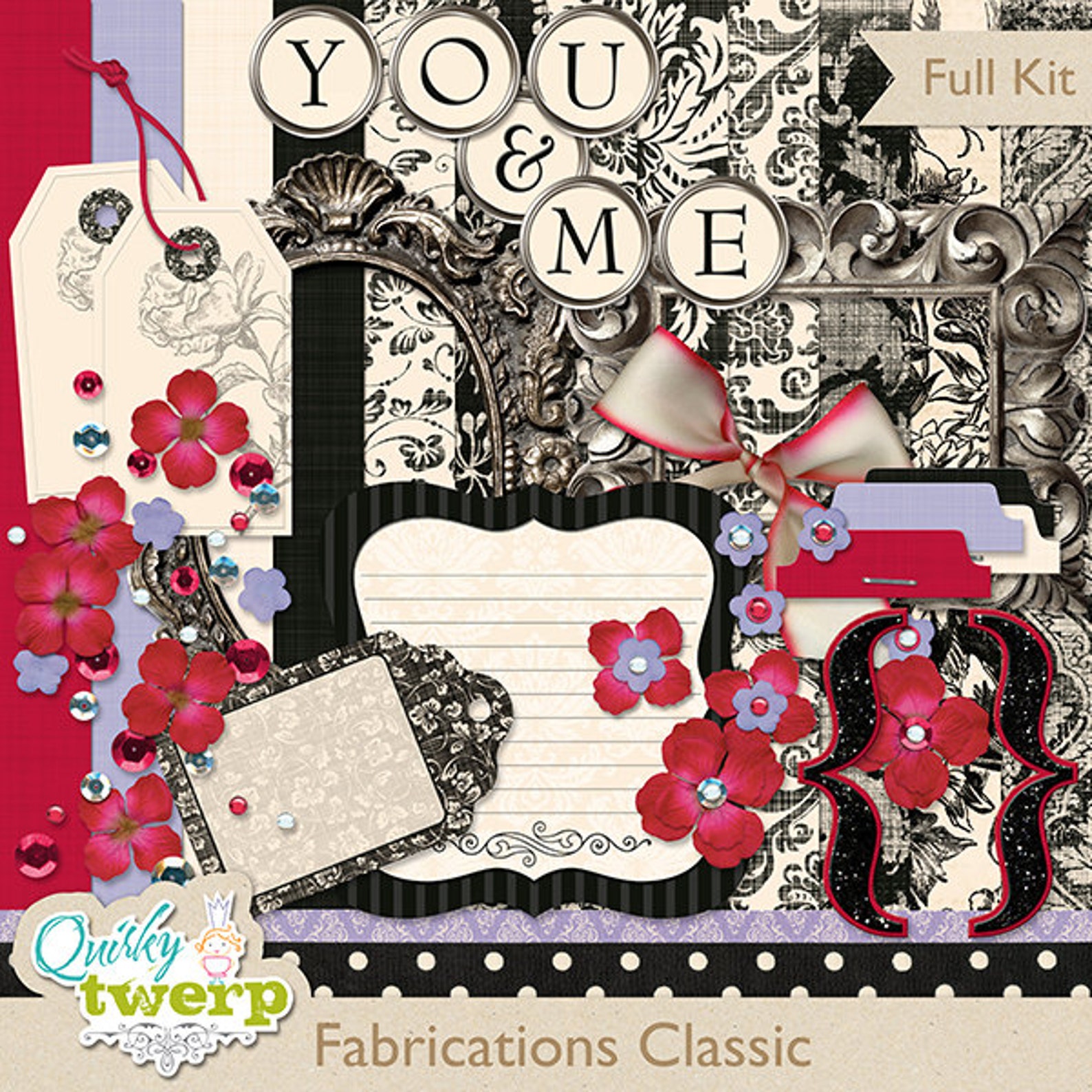 Fabrications Classic Digital Scrapbook Kit Etsy