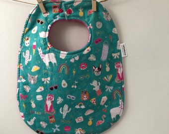 bibs with snap closure