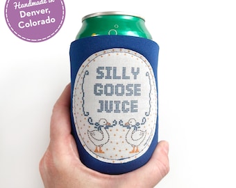 Silly Goose Juice Can Cooler - Funny Birthday Gift - Silly Goose Gift - Funny Can Cooler - Silly Gift - Silly Goose Gift