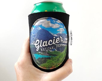 Glacier National Park - Glacier National Park Gift - Glacier National Park Can Cooler - Glacier National Park Can Cozy - Kalispell Montana