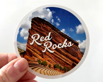 Red Rocks Sticker - Red Rocks Amphitheater Sticker - Red Rocks Souvenir - Red Rocks Fan - Red Rocks Amphitheater - Colorado Sticker