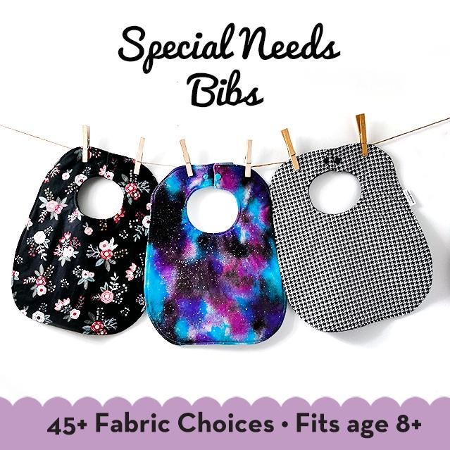 Child Dribble Bibs For Disabled Bandana Bibs Terry Cloth Adult