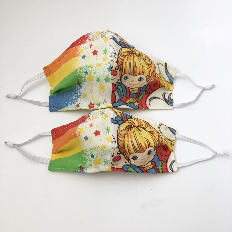 Rainbow Brite Face Mask Made from Vintage Rainbow Brite Etsy