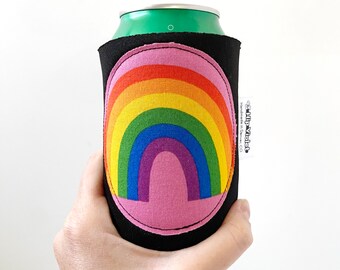 LGBTQ Gift - LGBTQ Rainbow Can Cooler - Rainbow Can Cooler - Rainbow Gift - Pride Can Cooler - LGBTQ Birthday Gift - Rainbow Gift