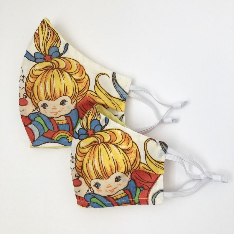 Rainbow Brite Face Mask Made from Vintage Rainbow Brite Etsy